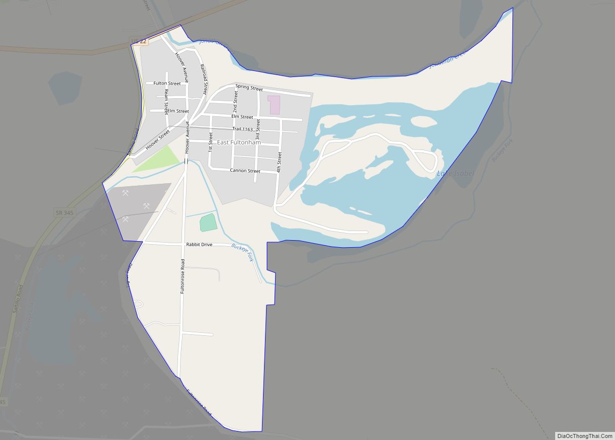 Map of East Fultonham CDP