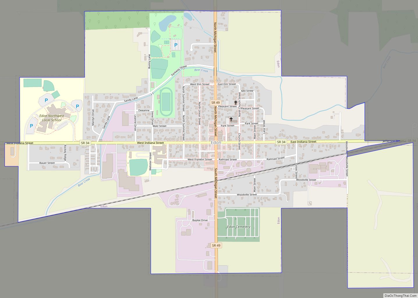 Map of Edon village