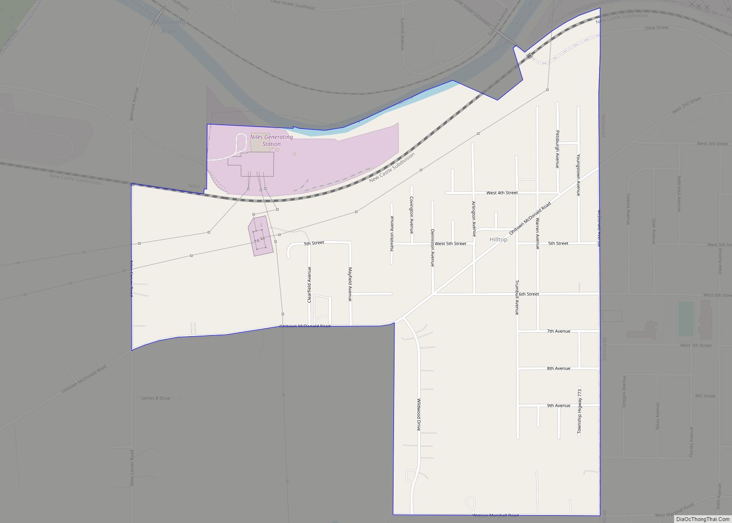Map of Hilltop CDP, Ohio