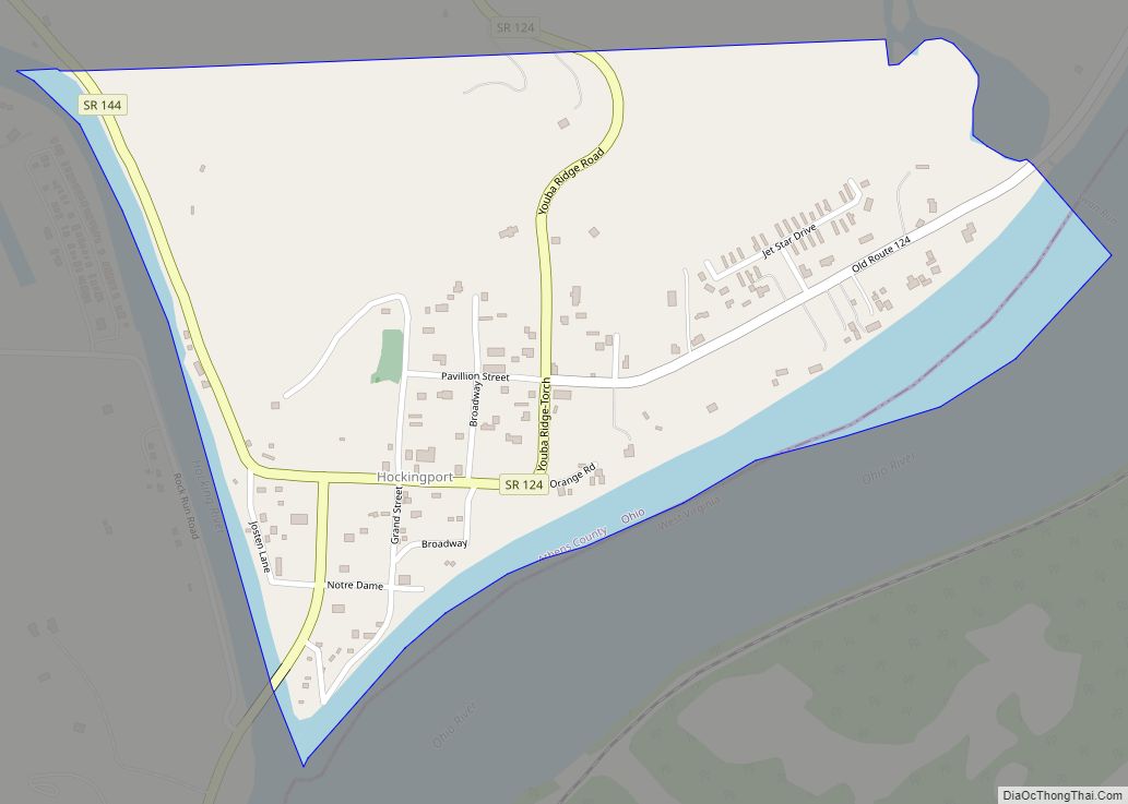 Map of Hockingport CDP