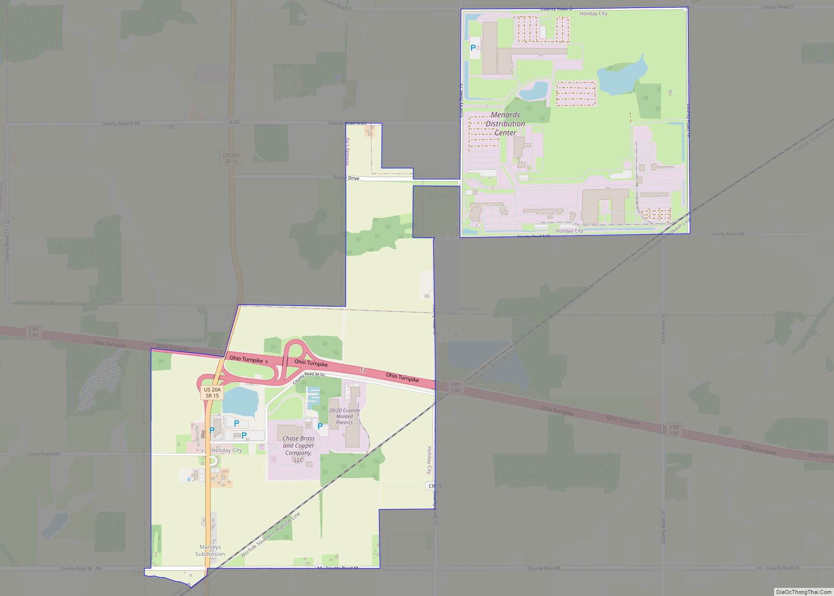 Map of Holiday City village