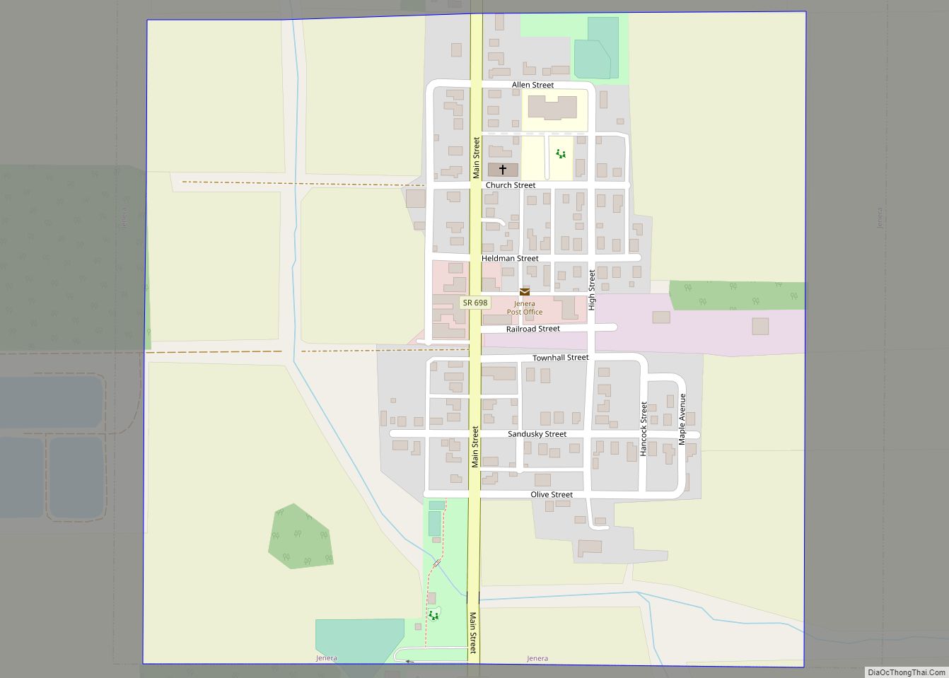 Map of Jenera village