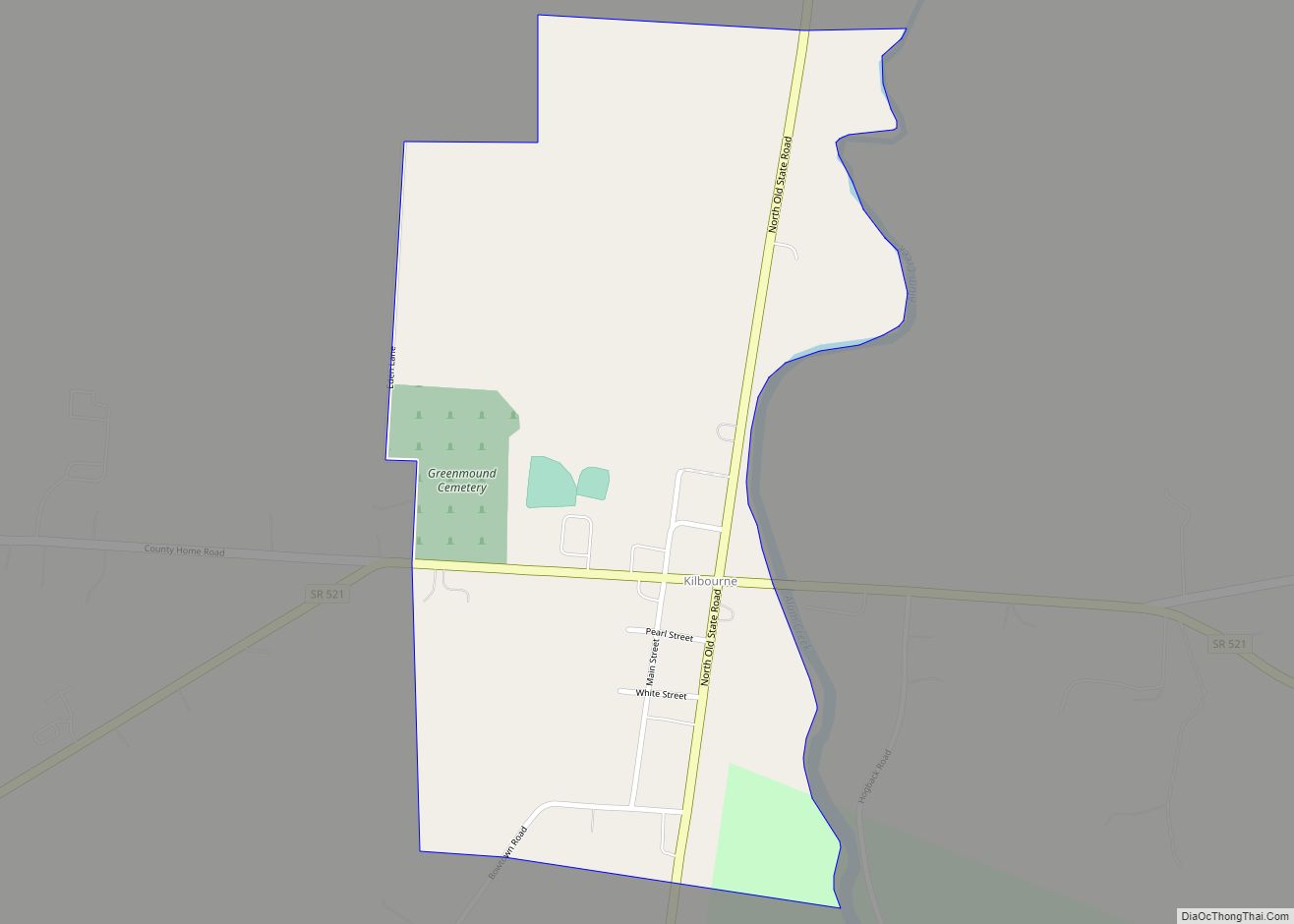 Map of Kilbourne CDP, Ohio