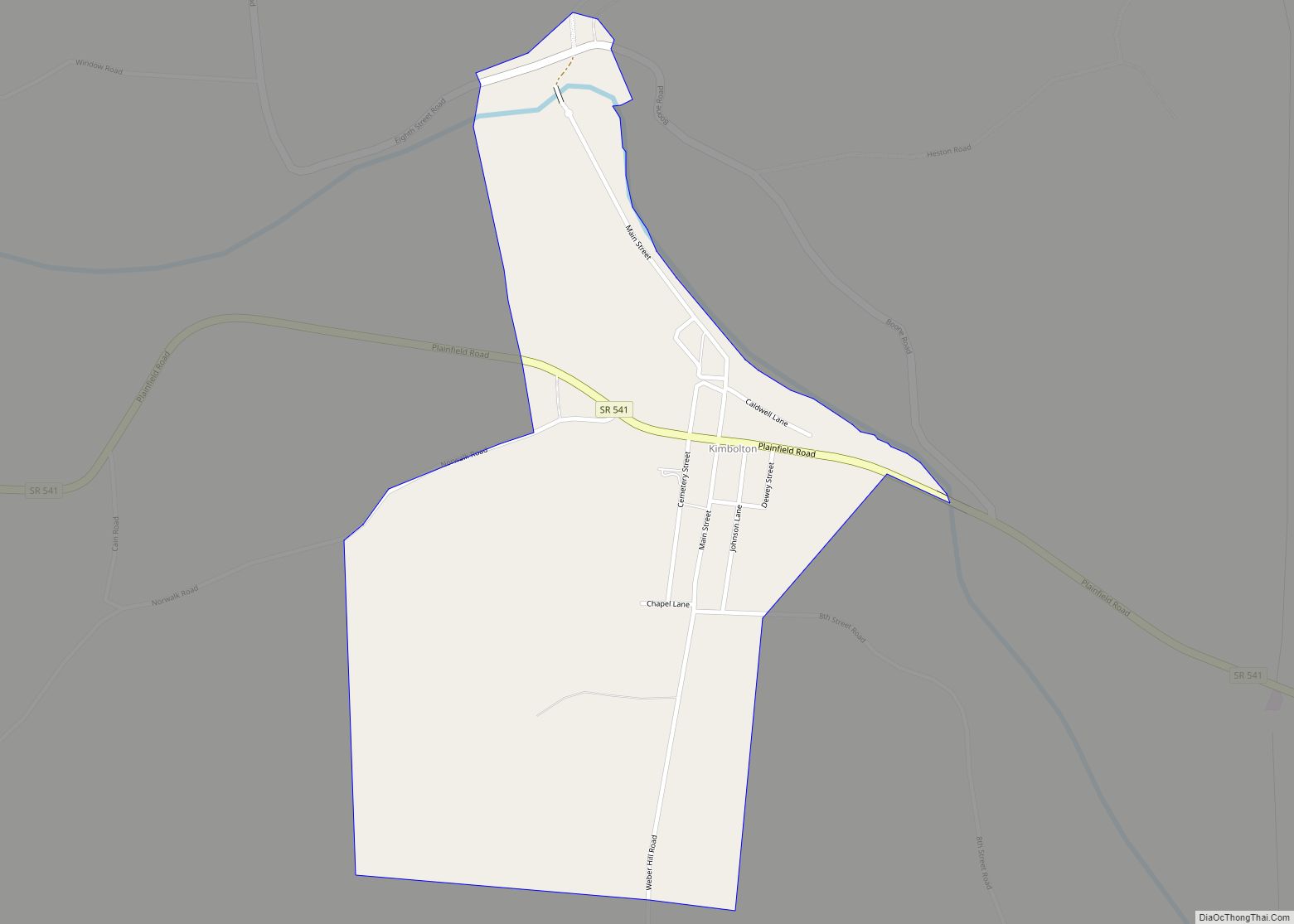 Map of Kimbolton CDP