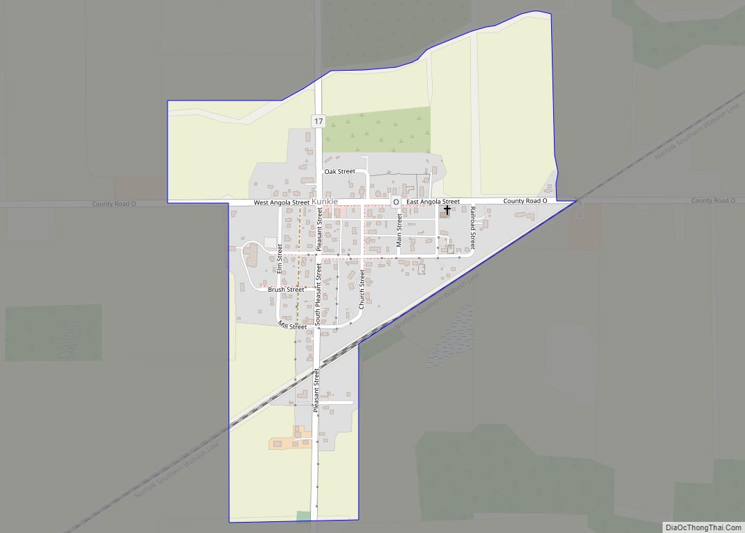 Map of Kunkle CDP