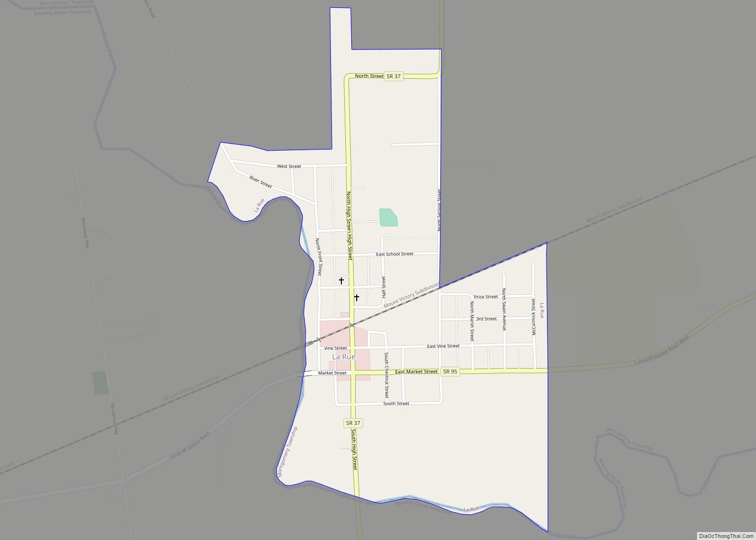 Map of La Rue village