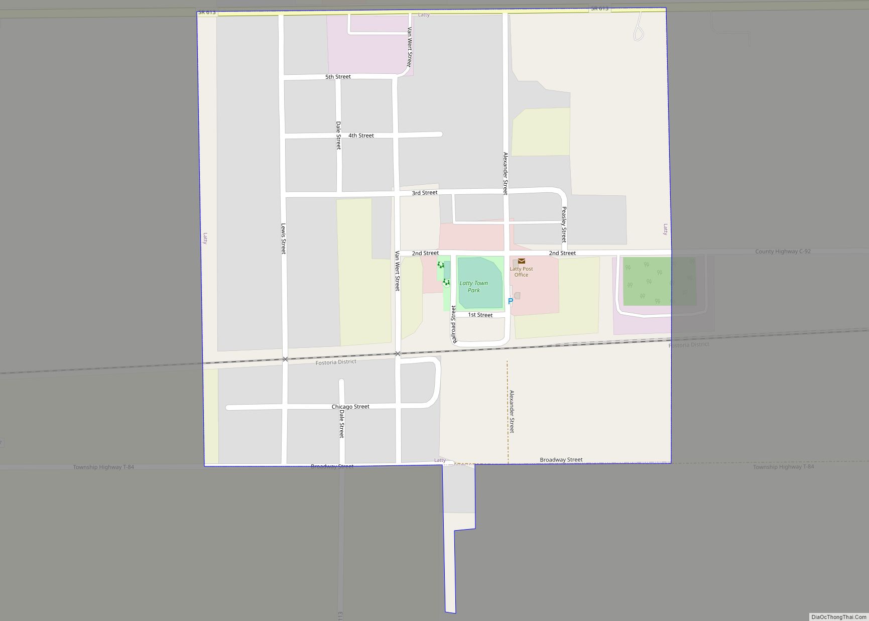Map of Latty village
