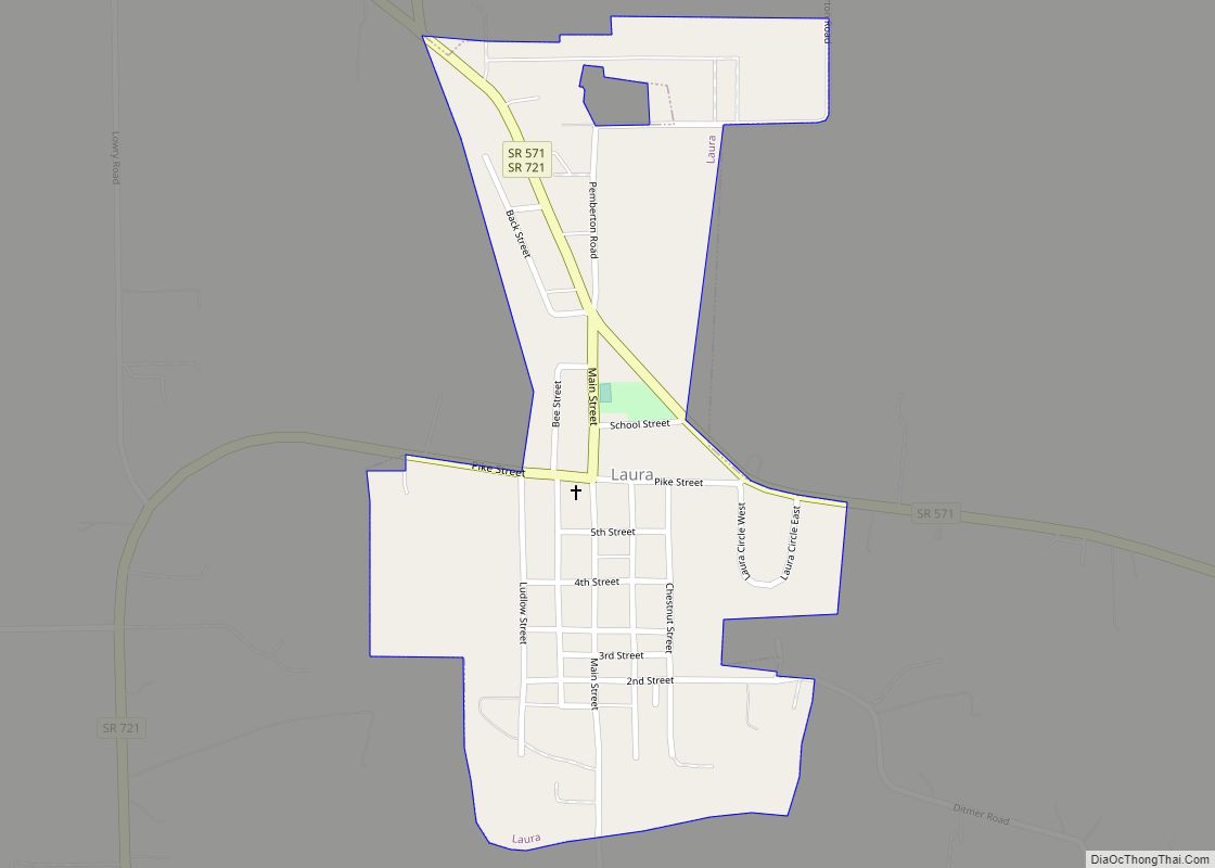 Map of Laura village