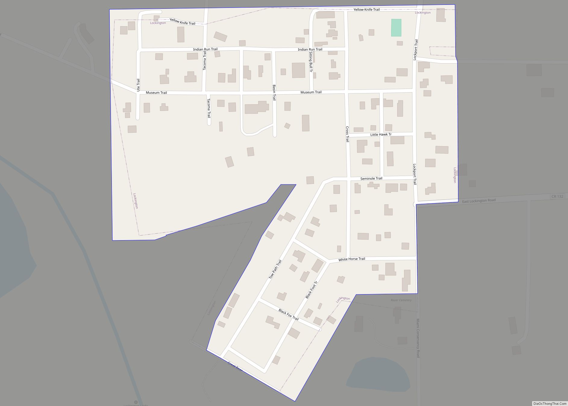 Map of Lockington village