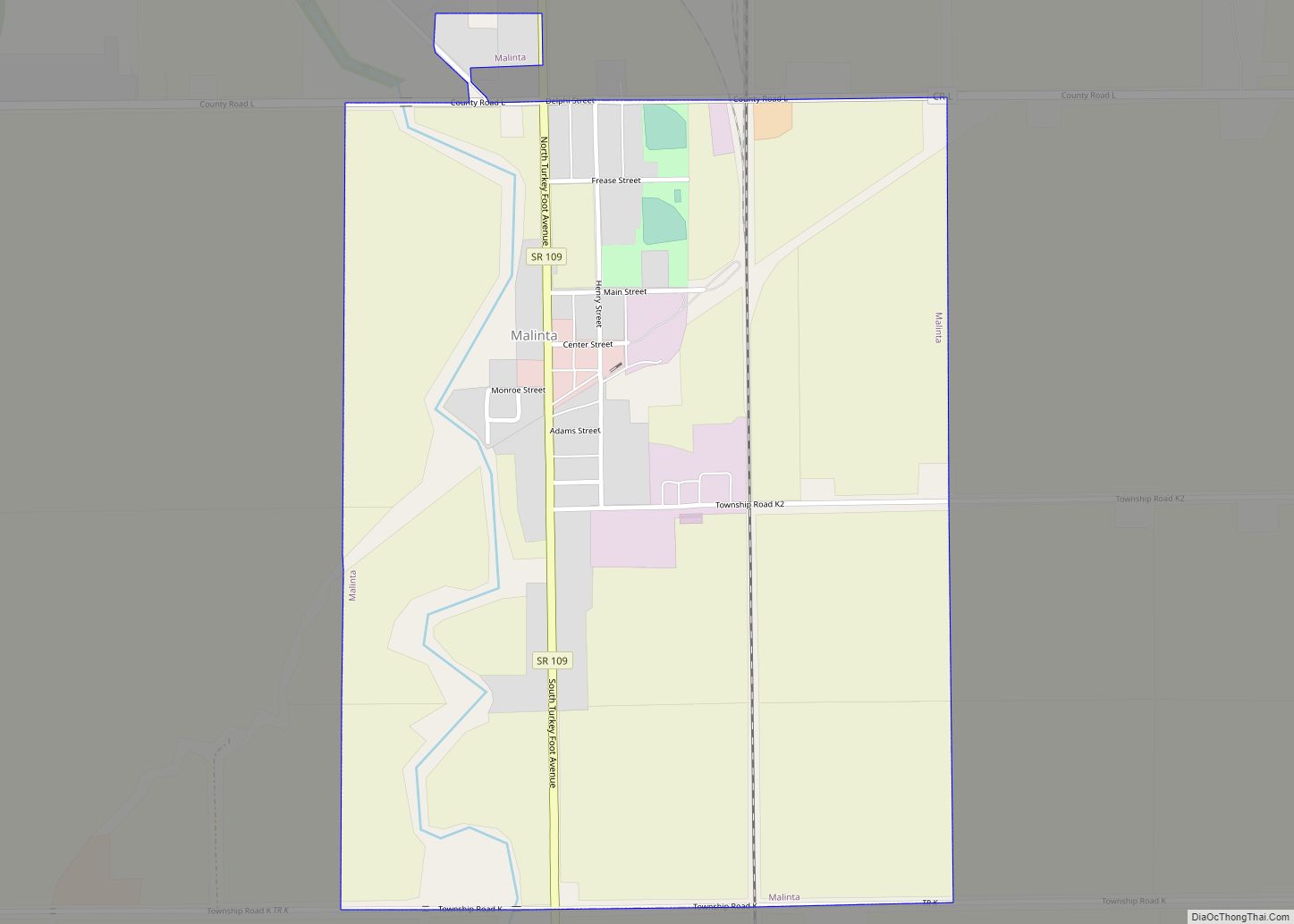 Map of Malinta village