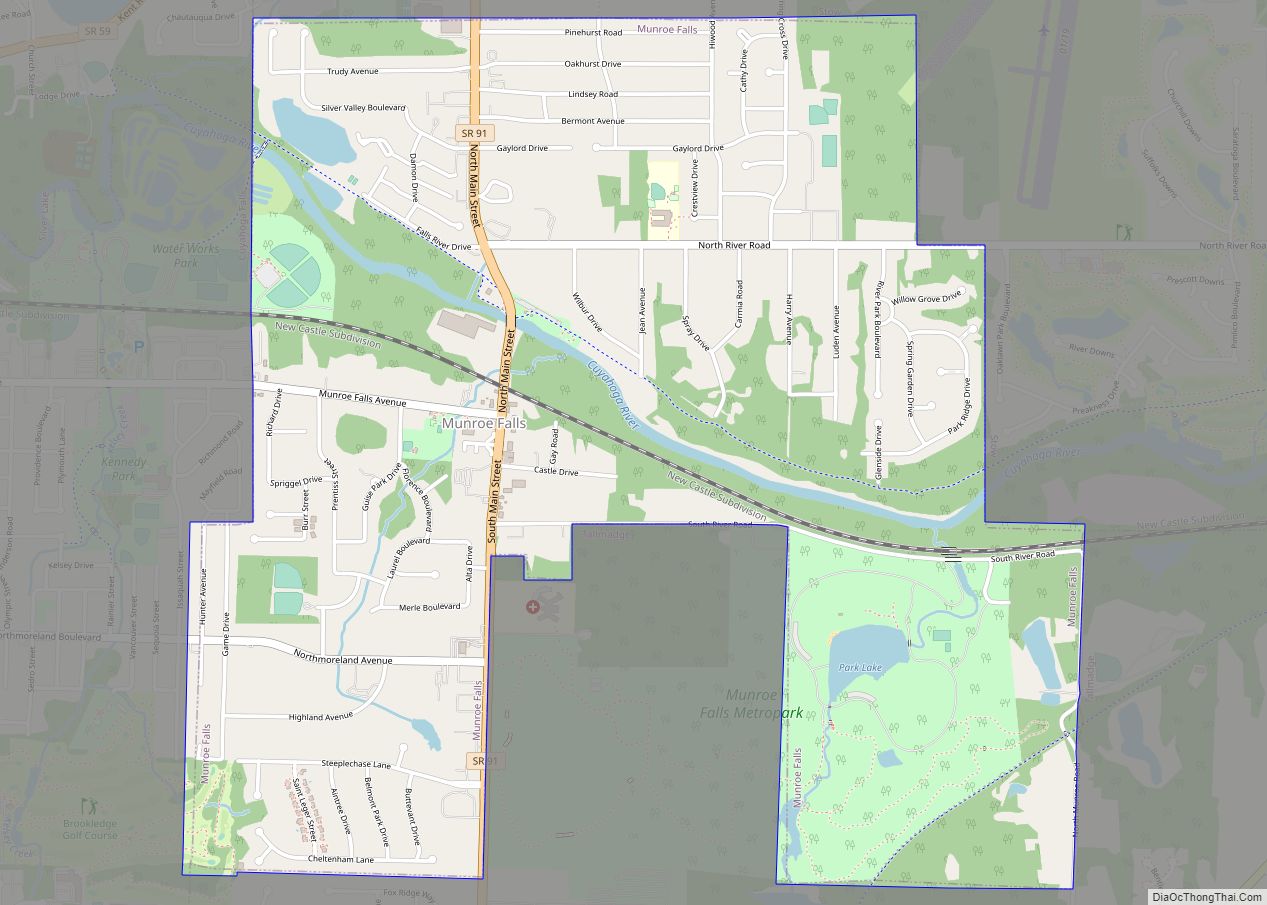 Map of Munroe Falls city