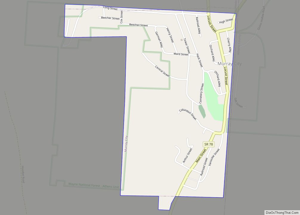 Map of Murray City village
