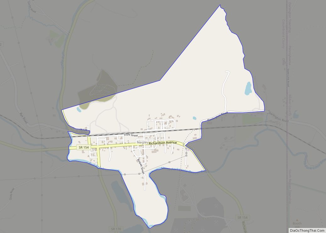 Map of Negley CDP