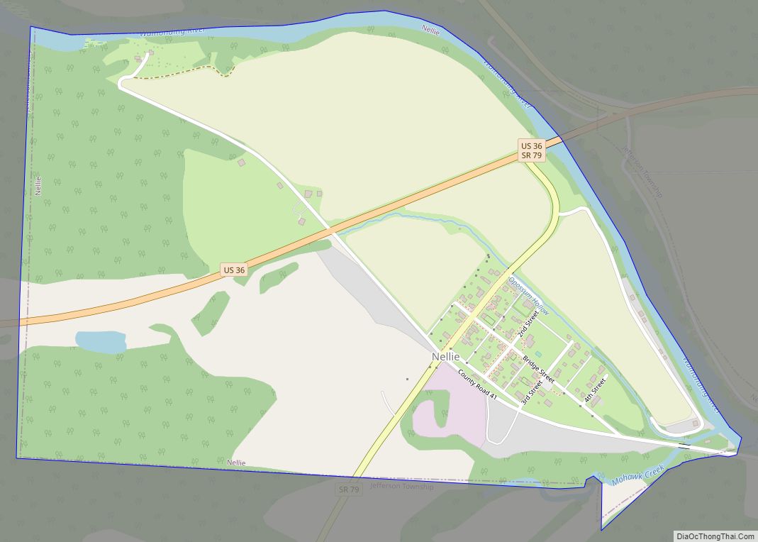 Map of Nellie village