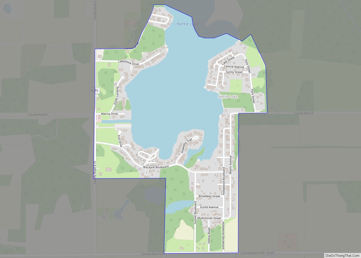 Map of Nettle Lake CDP