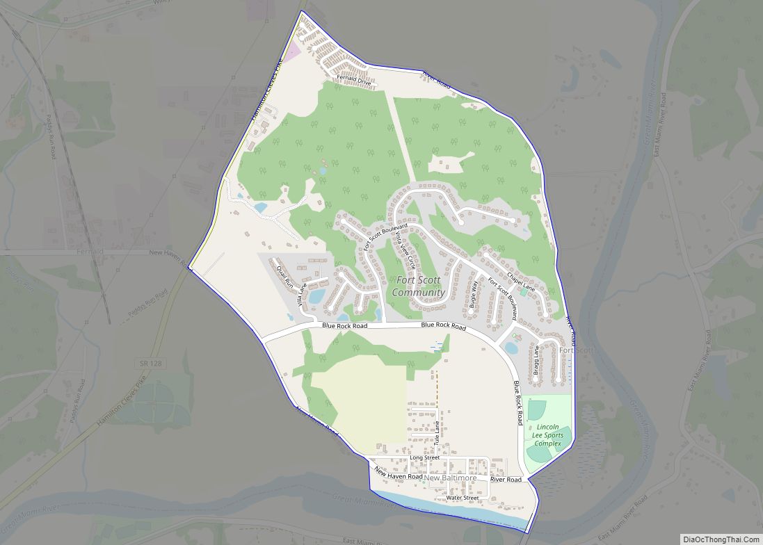 Map of New Baltimore CDP, Ohio