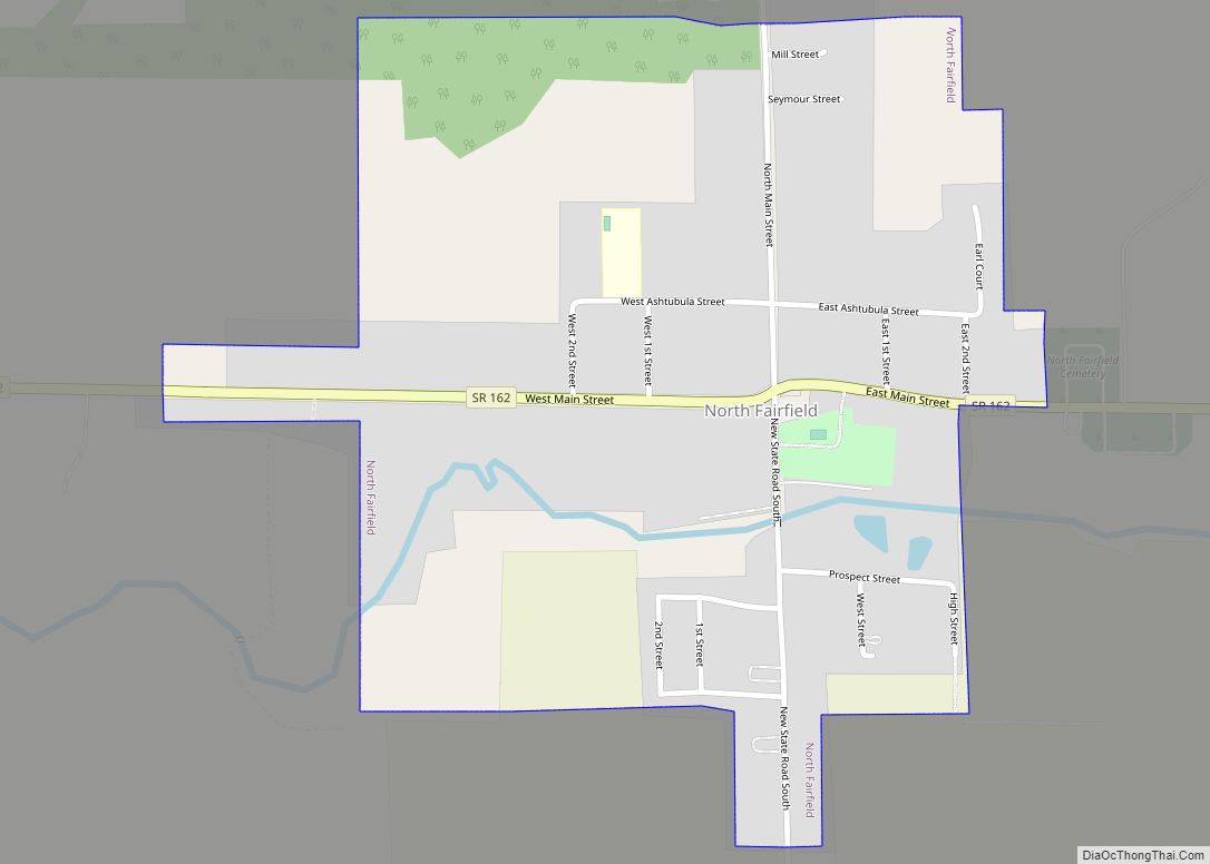 Map of North Fairfield village