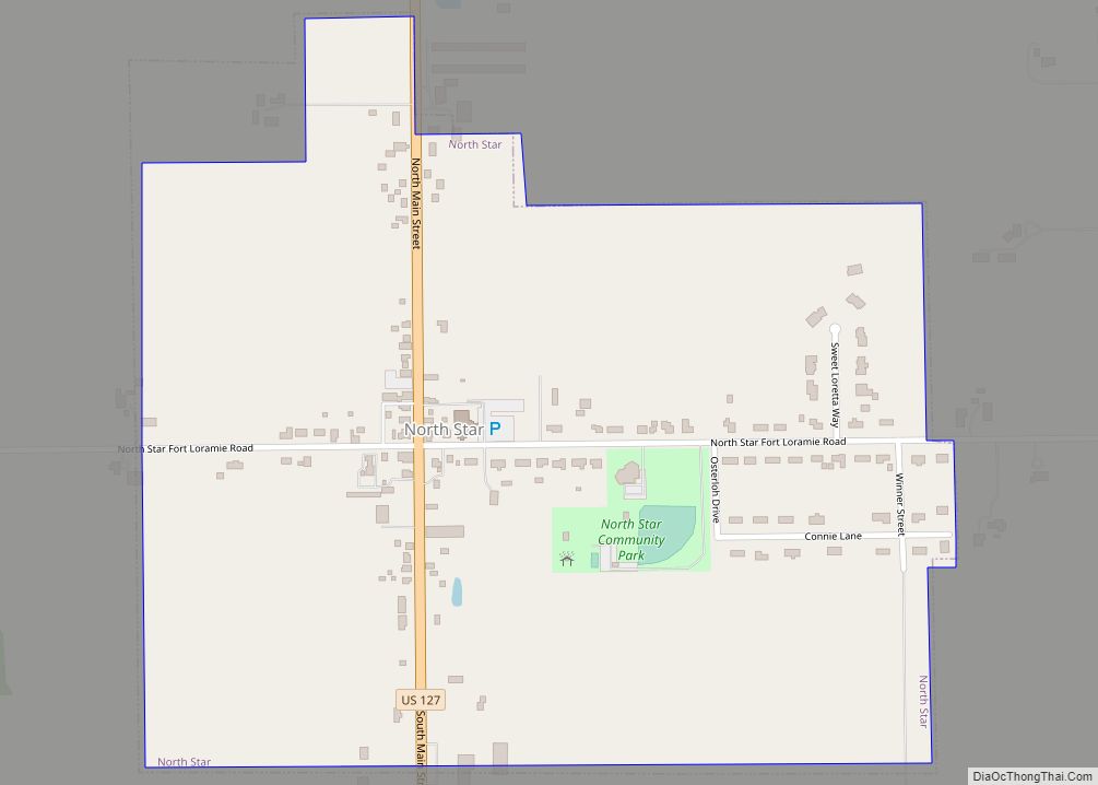 Map of North Star village, Ohio