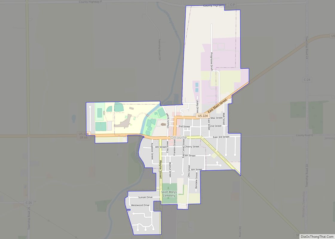 Map of Ottoville village