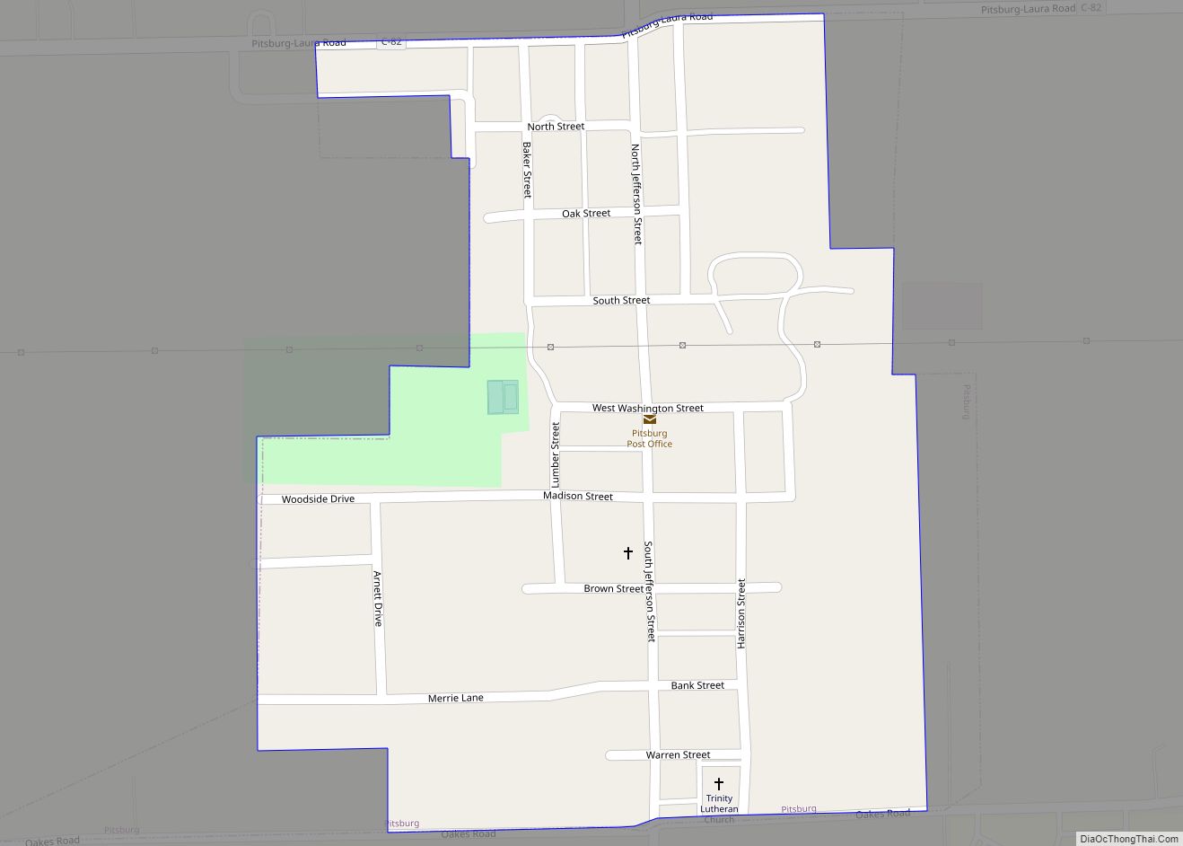 Map of Pitsburg village