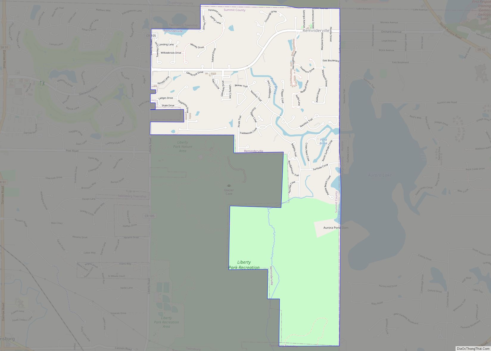 Map of Reminderville village