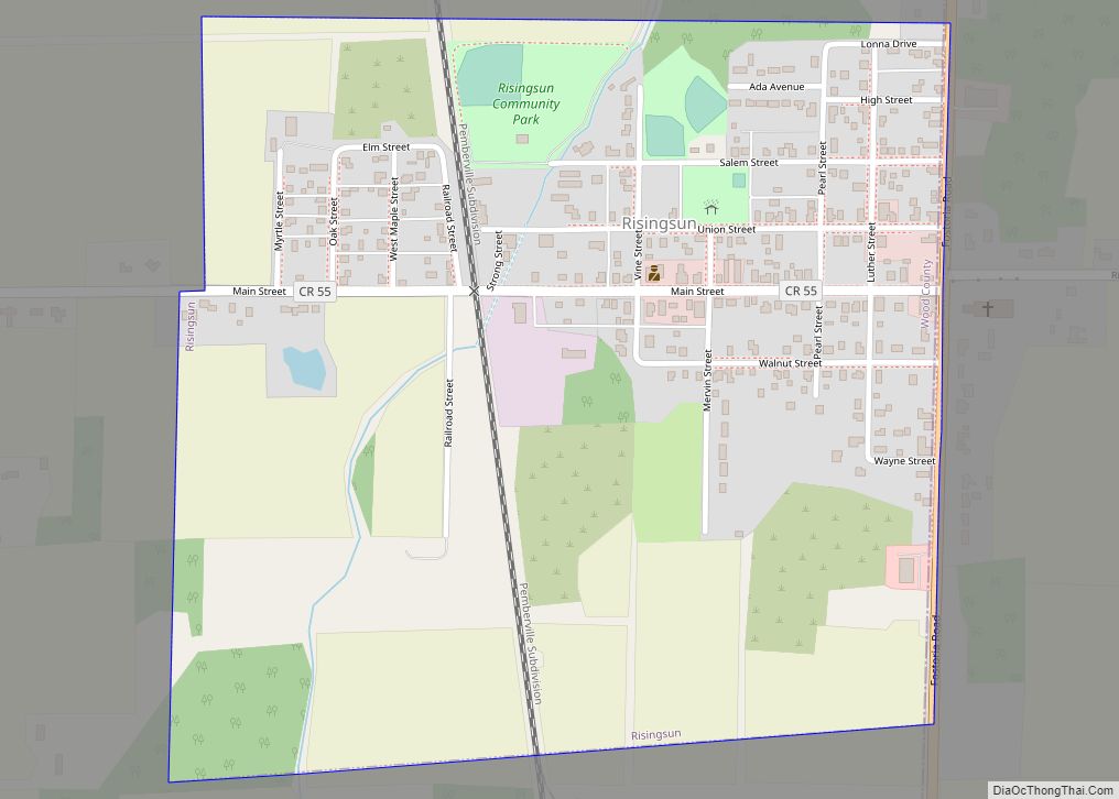Map of Risingsun village