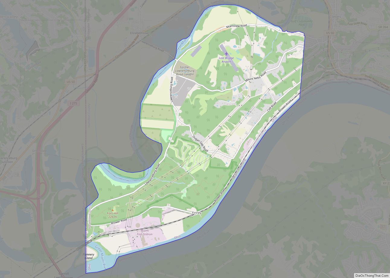 Map of Shawnee CDP, Ohio