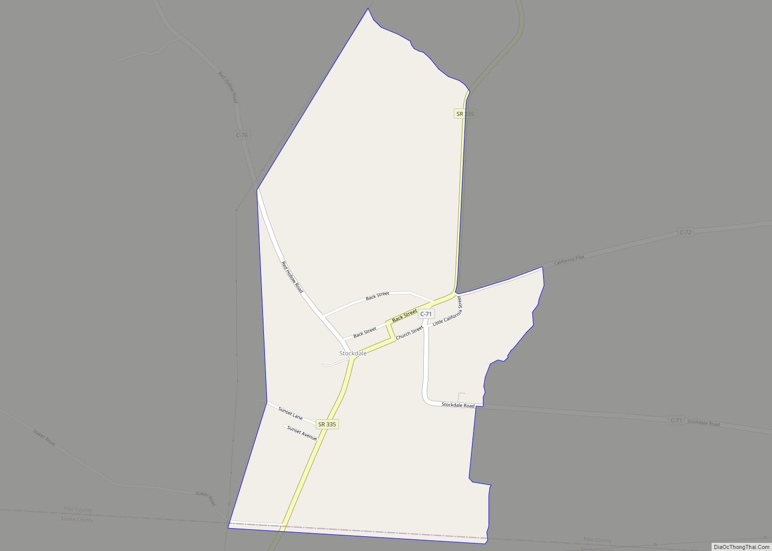 Map of Stockdale CDP