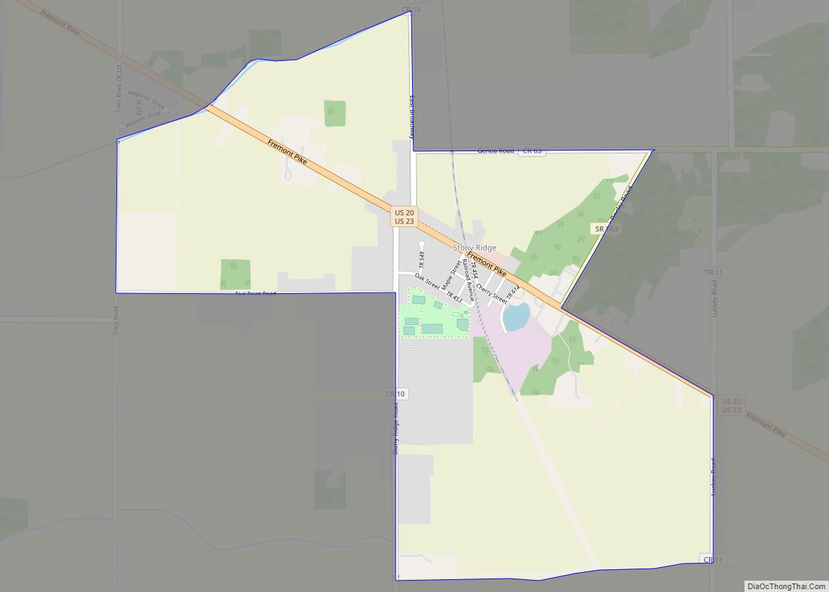 Map of Stony Ridge CDP