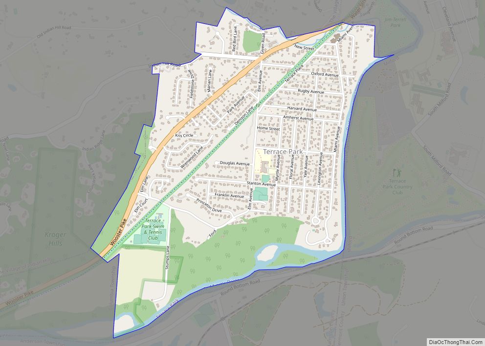 Map of Terrace Park village
