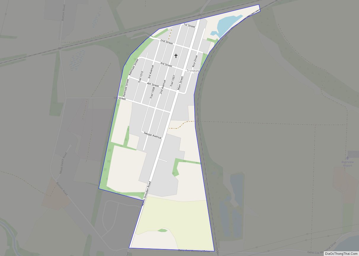 Map of Trinway CDP