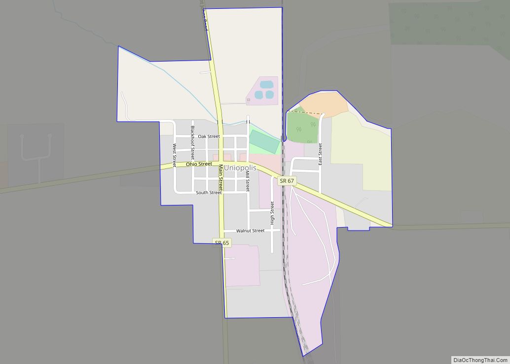 Map of Uniopolis CDP