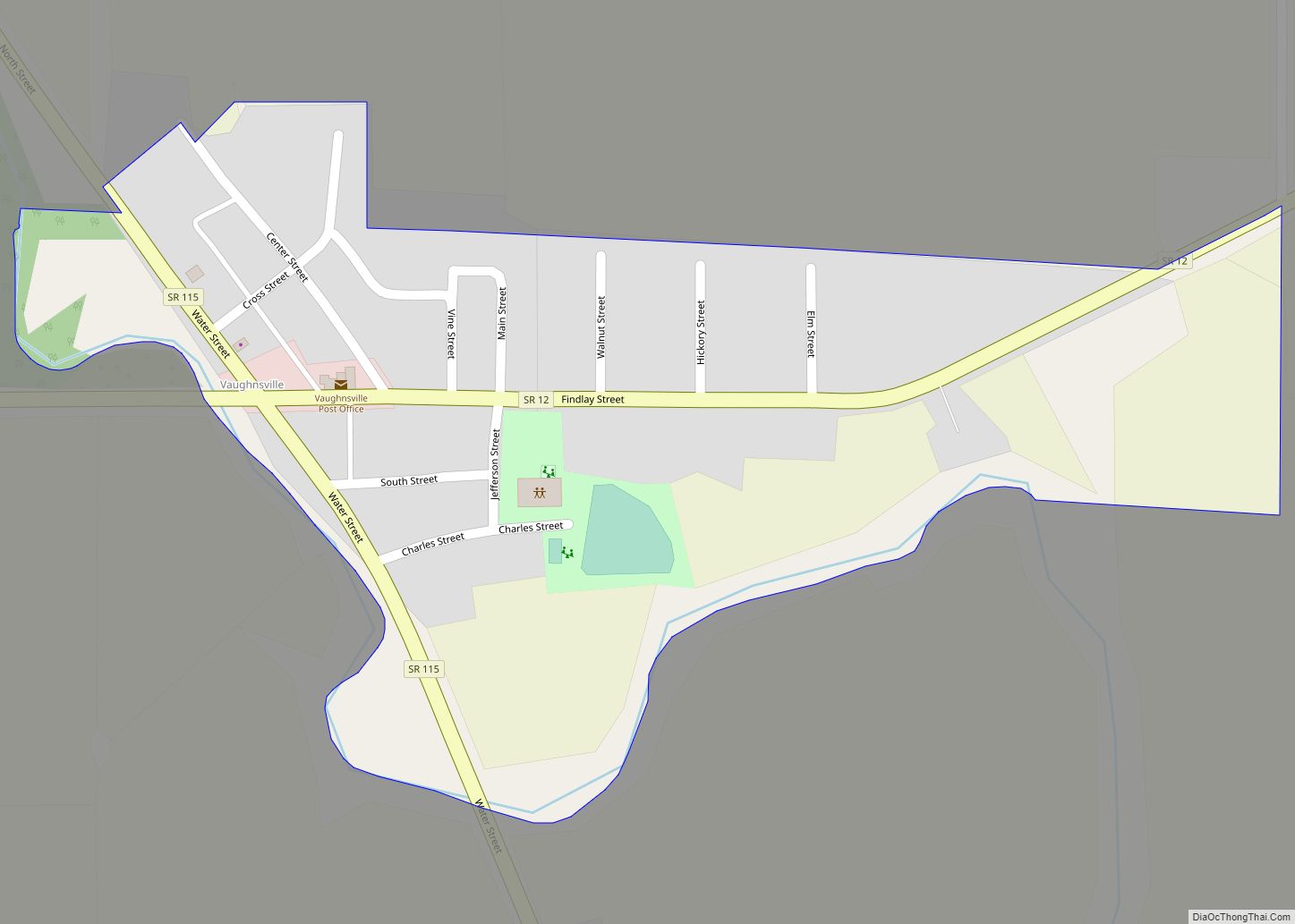 Map of Vaughnsville CDP