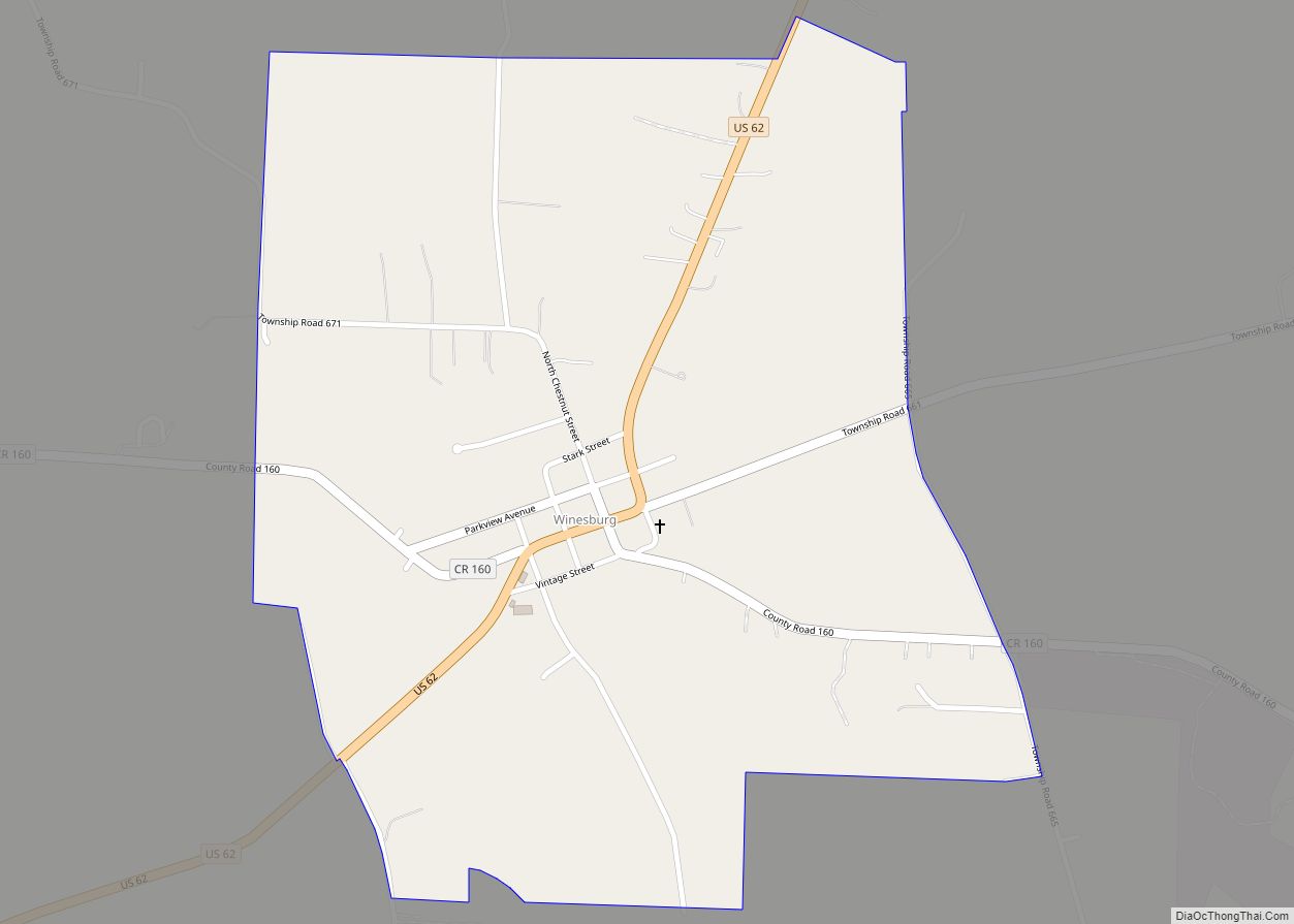 Map of Winesburg CDP