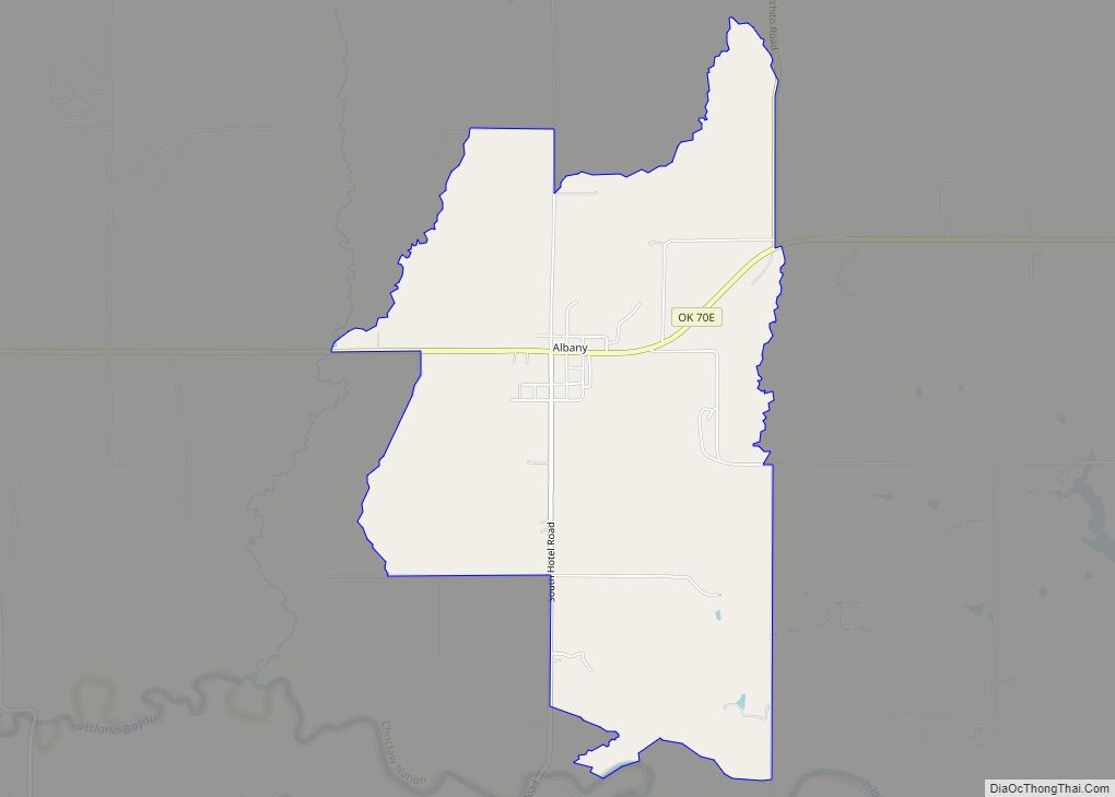 Map of Albany CDP, Oklahoma