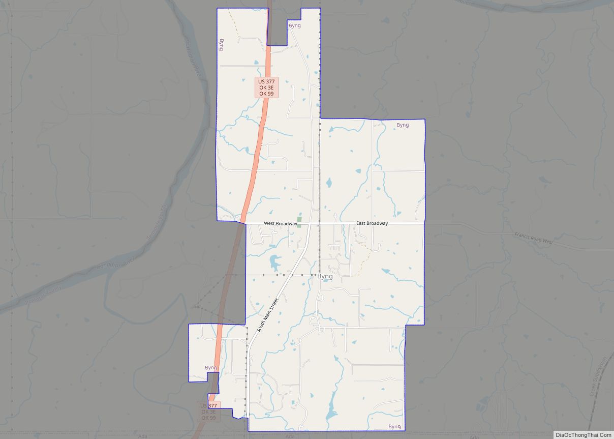 Map of Byng town