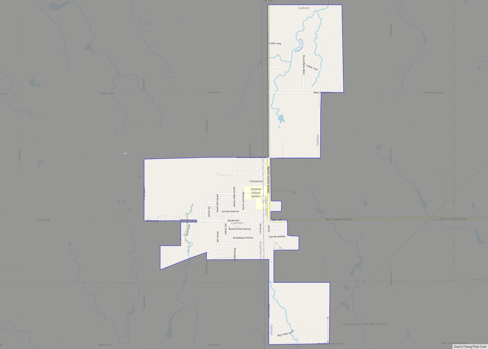 Map of Cashion town