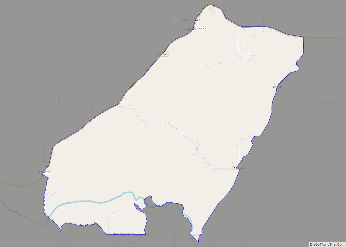 Map of Christie CDP