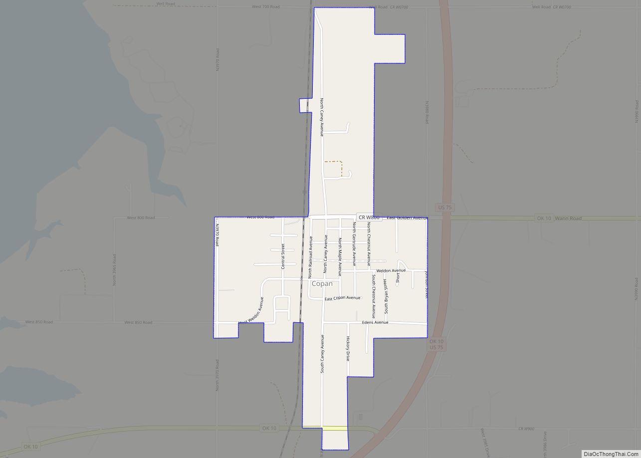 Map of Copan town