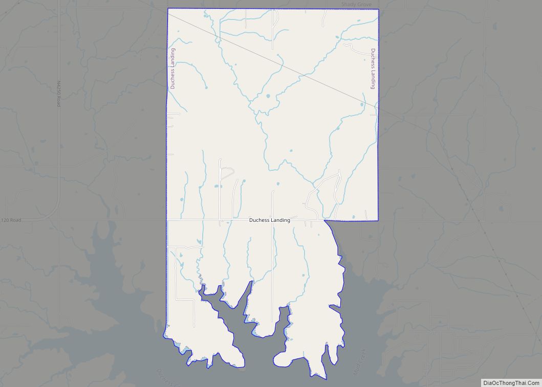 Map of Duchess Landing CDP