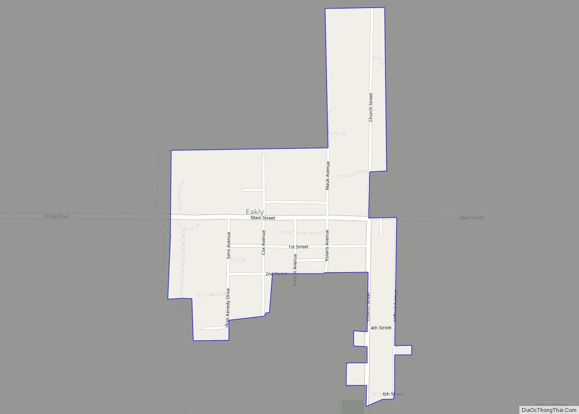 Map of Eakly town