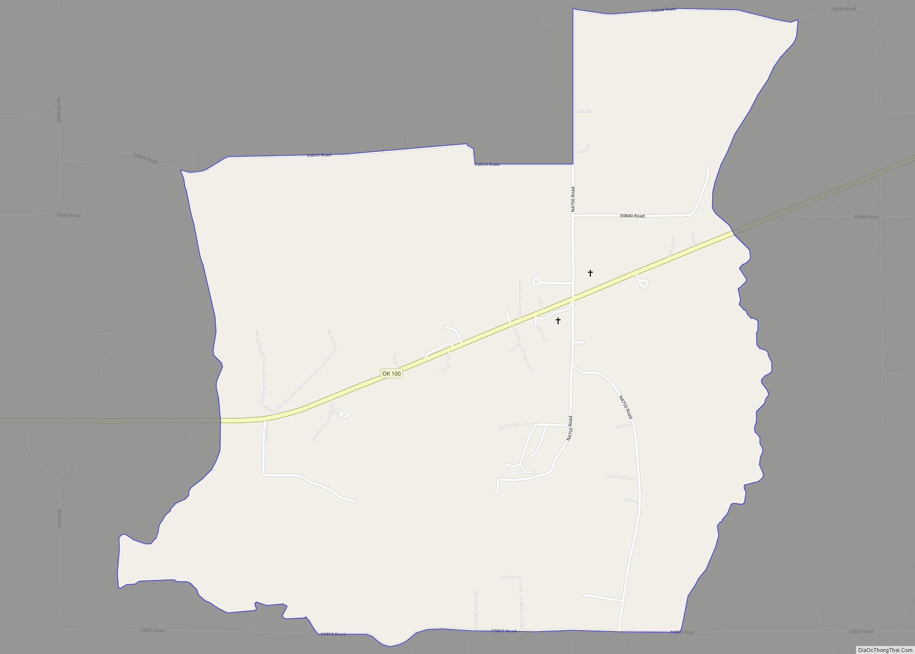 Map of Elm Grove CDP
