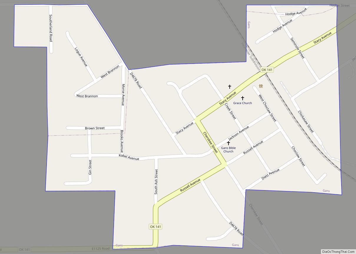 Map of Gans town