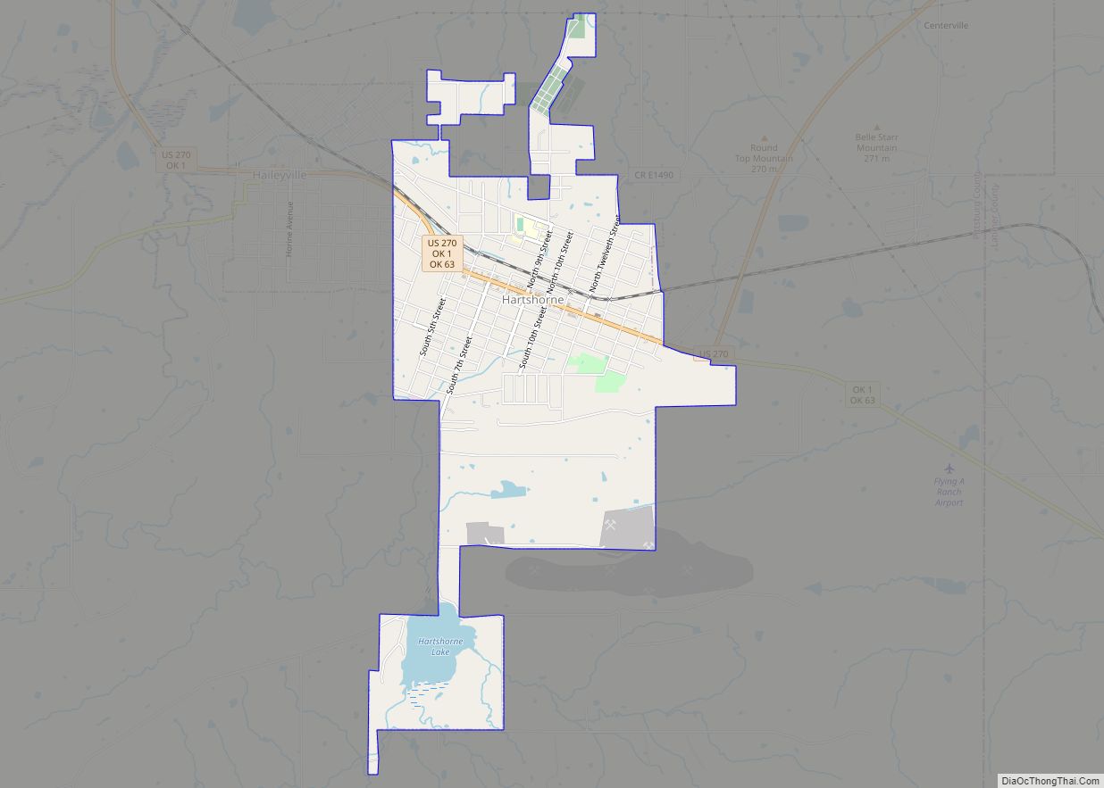 Map of Hartshorne city
