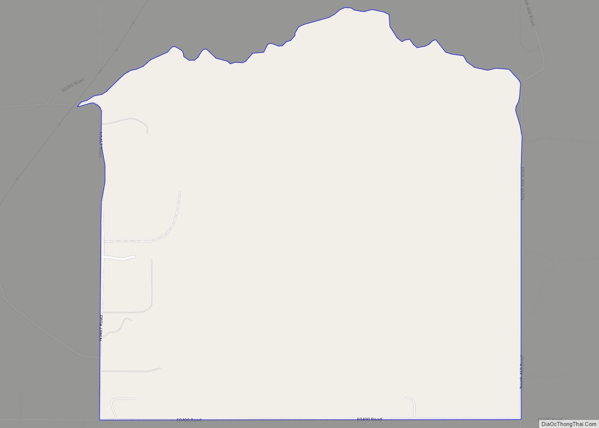 Map of Indianola CDP, Oklahoma