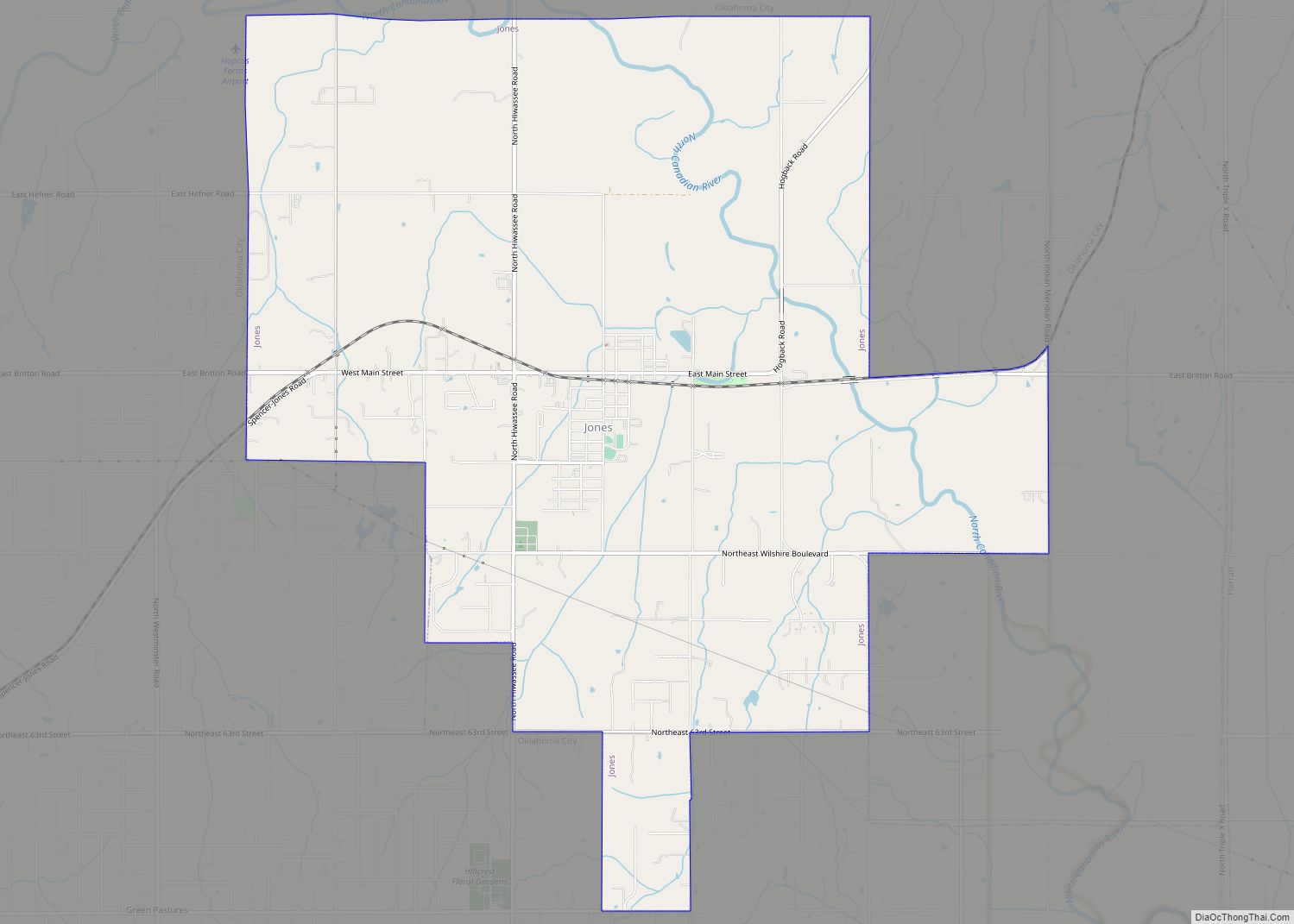 Map of Jones town