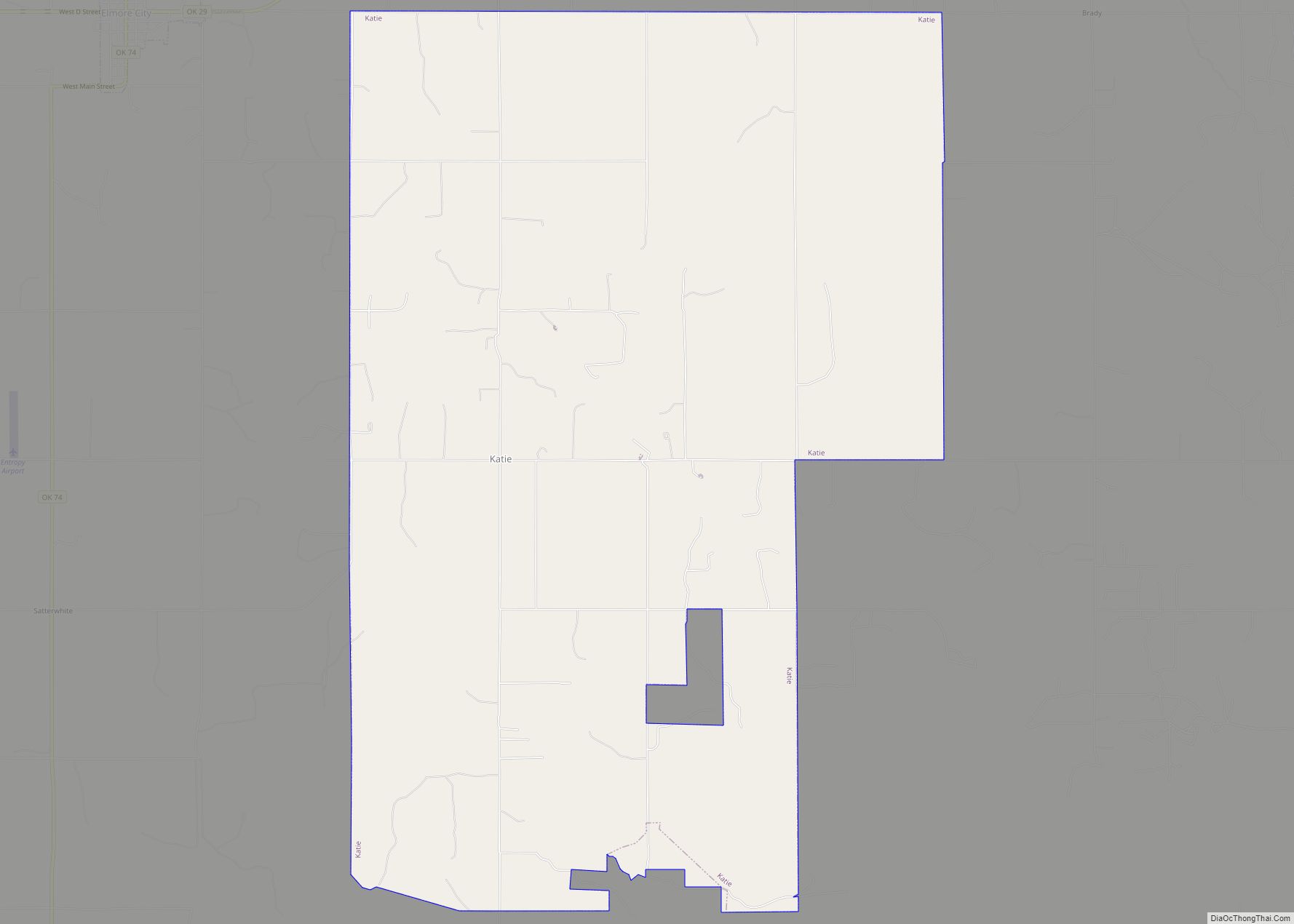 Map of Katie town