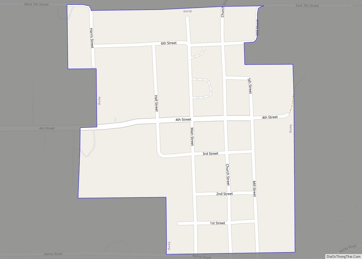 Map of Kemp town