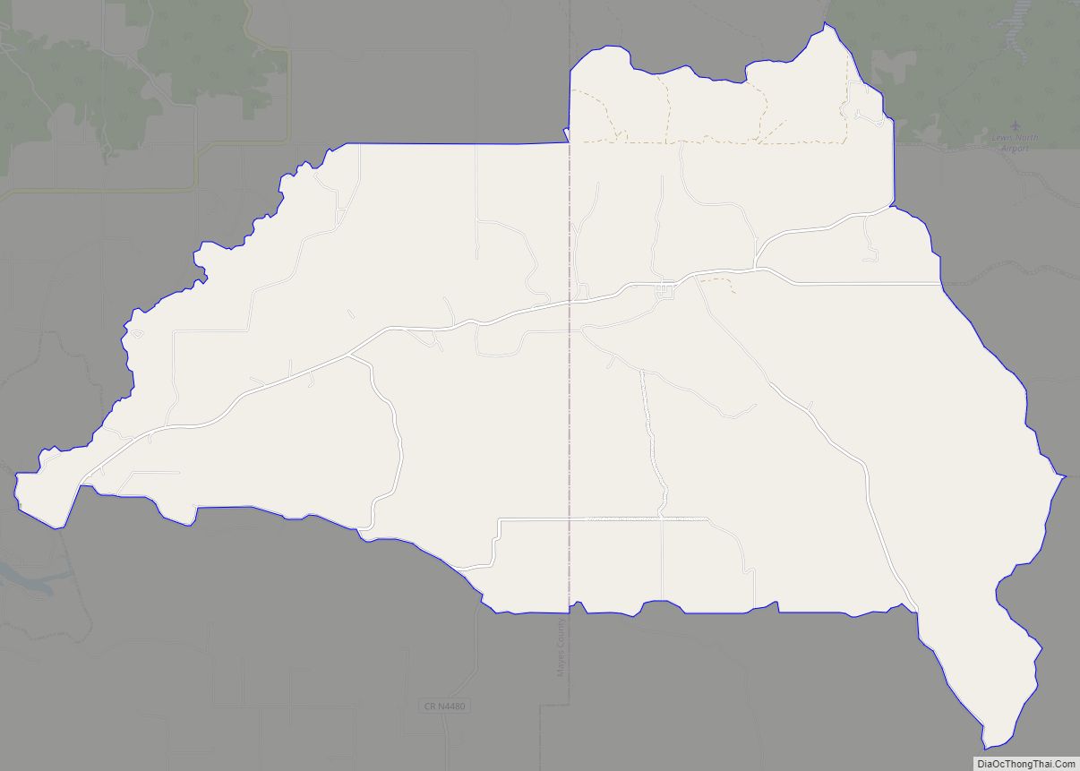 Map of Kenwood CDP, Oklahoma