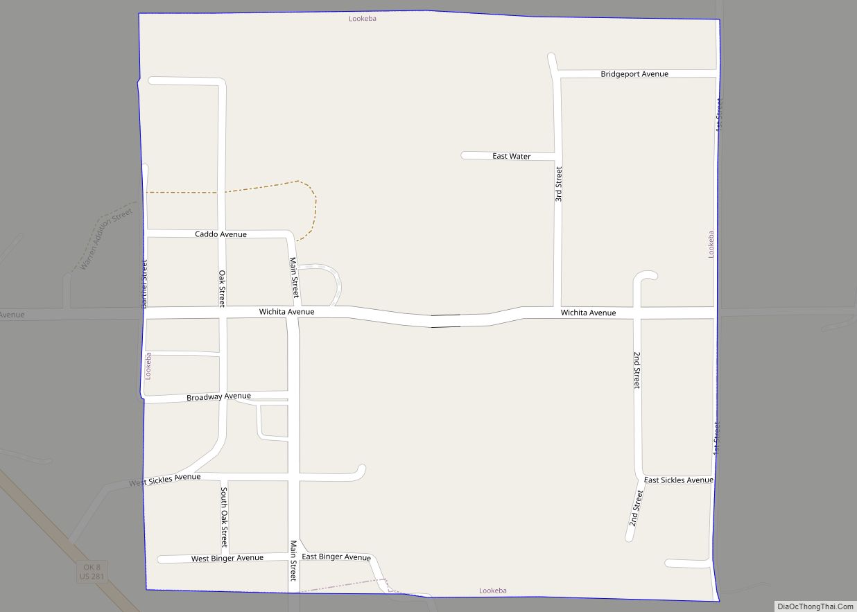 Map of Lookeba town